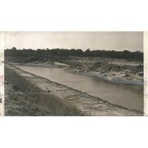 1957 Press Photo Site of lock and dam at Warrior-Tombigbee River in Demopolis