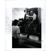 1990 Press Photo Truckers Association Strike Chicago - RRW94747