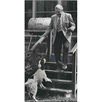 1972 Press Photo Birmingham Mayor George Seibels with dog - abno06736