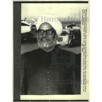 1971 Press Photo Indian Foreign Minister Swaran Singh in Rome, Italy - mjc16641