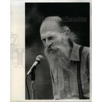 1986 Press Photo Univ Mich Prof Speaking At Protest - RRX48657