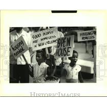 1988 Press Photo Children of local Union of the Homeless members at Hale Boggs