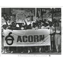 1984 Press Photo Dallas Convention Center Demo Riot - RRX97337