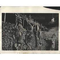 1931 Press Photo Ancient Ossuary Naters Switzerland - RRX83247