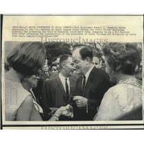 1967 Press Photo Vice President Humphrey at U.S. Embassy in Kuala Lumpur