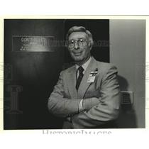 1989 Press Photo Bob Landino, Security consultant for the New Orleans Airport