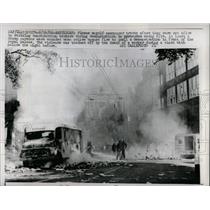 1966 Press Photo Striking Workers riot in Amsterdam - RRX62757