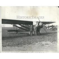 1923 Press Photo Shirley J. Short, navigator and Captain George Haldeman, pilot,
