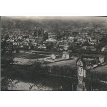 1918 Press Photo German City Treves Aerial View American Soldiers Policed