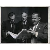1968 Press Photo Paul Baxton, Patrick Dean & Mayhew