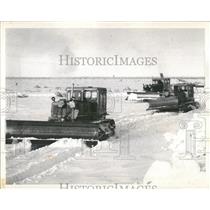 1955 Press Photo Alaska Freight Lines Cats Arctic Waste