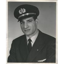 1957 Press Photo Michael Edward Petite Promoted To Flight Engineer - RSC98139