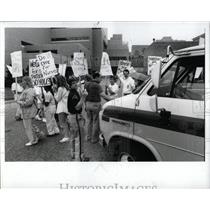 1989 Press Photo Strike Nurses Action Mass Labour Force - RRW86843
