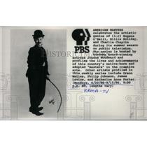 1986 Press Photo American Masters Celebration, Chaplin. - RRX43301