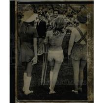 1971 Press Photo Hot Pants Contest Royal A's game - RRX63999