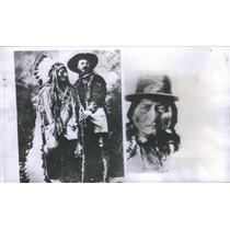 1953 Press Photo Native American Chief Sitting Bull Portraits Drawings