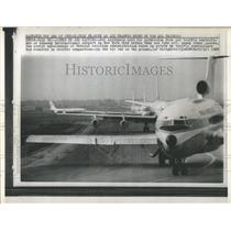 1985 Press Photo Jet Airliners Kennedy International