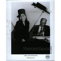 1996 Press Photo Jazz Singer Abbey Lincoln Hank Jones
