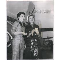 1958 Press Photo Princess Marcella Borghese Plane - RSC80297