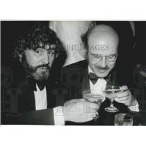 1980 Press Photo Actor Mario Adorf With Director Volker Schlondorf