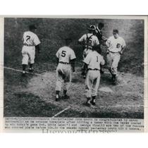 1949 Press Photo John Groth, Aaron Robinson, Eddie Lake, George Vico, Detroit