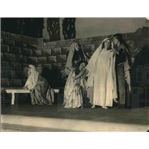 1923 Press Photo Passion Play, Saint Patrick Players, Harriet Murphy, Alice Cush