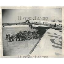 1950 Press Photo 37th Troop Carrier Wing training plane