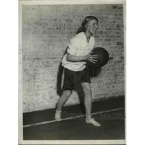1929 Press Photo Upsala College Basketball Forward Miss Astrip Peterson