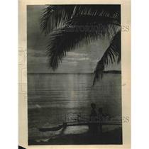 1924 Press Photo View of Lovely and Romantic Philippine Islands Twilight Scenery
