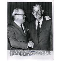 1959 Press Photo San Francisco Giants Manager Bill Rigney, Pres. Horace Stoneham