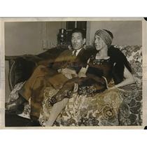 1926 Press Photo Priscilla Alden Delano Society Girl Japanese Husband