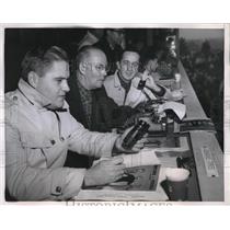1959 Press Photo College Park, Md Gene Thompson son Dick sports writers