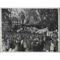 1933 Press Photo California Unemployed Voice Demands in Sacramento