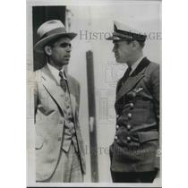 1934 Press Photo Francisco Saraba and Cortes Cortes Mexican pilots to fly to
