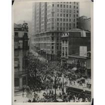 1930 Press Photo Brazilian Rebels Attack On Newspaper