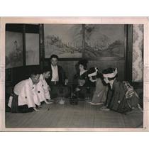 1921 Press Photo Wedding at Prof Hideo Kimura home & MR & Mrs Ichino Noda