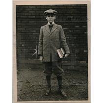 1919 Press Photo Jacob Shankman, 13, youngest student at Harvard University.