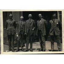 1922 Press Photo German Embassy staff in D.C. Dr O Wiedfeldt,Baron Plessant,