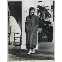 1935 Press Photo Miss Eileen Shaw At The White House In Bermuda