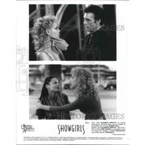 1995 Press Photo Elizabeth Berkley Robert Davi Gina Ravera Showgirls Movie Film
