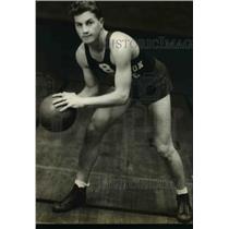 1935 Press Photo Jack Holstine Capt Washington State college basketball varsity
