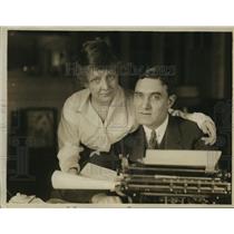 1918 Press Photo Mr & Mrs Edgar Selwyn theatrical producers