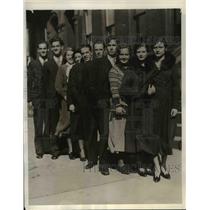 1932 Press Photo Temple Univ Isador & Natha n Briskin, Char & Frances Harvey