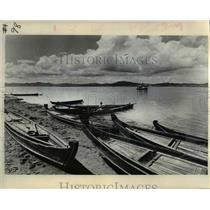 1970 Press Photo The boats in the Irrawaddy River, Burma's largest river