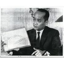 1968 Press Photo Pham Dang Lam, Saigon's chief negotiator at the peace