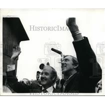 1972 Press Photo Senator George McGovern and Edmund Muskie in Newark New Jersey