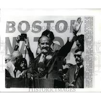 1972 Press Photo Boston-Sen. George McGovern addresses rally.  - nee56572