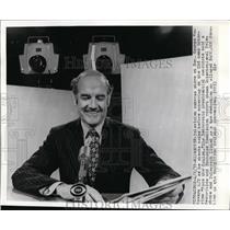 1972 Press Photo Senator George McGovern on CBS Face the Nation Milwaukee