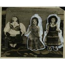 1926 Press Photo Dolls Collected by Mrs W Kendall Evans by Round the World Trave