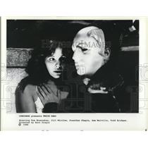 1989 Press Photo Tom Breznahan and Jill Whitlow star in Twice Dead movie film